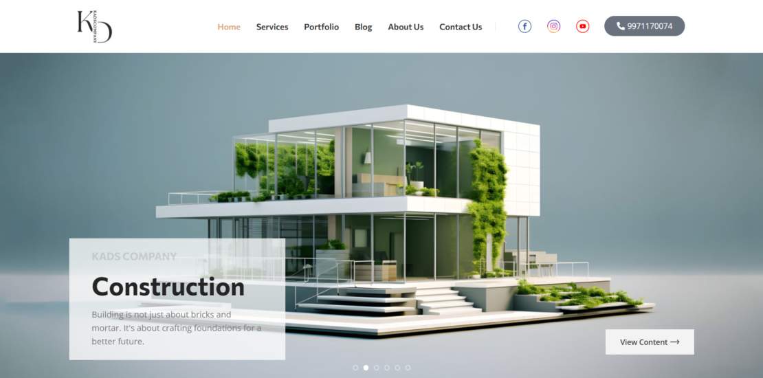 Website Design by ArtGraphy.in for Kads Company